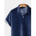 Men's Basic Solid Color Lapel POLO Shirt
