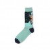 Mens Funny Cotton Breathable Non  Slip Slipper Socks Deodorization Abstract Painting Stockings