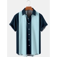 Men's 50's Basic Bowling Short Sleeve Shirt