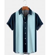 Men's 50's Basic Bowling Short Sleeve Shirt