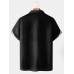 Men's Basic Solid Color Lapel Short Sleeve POLO Shirt