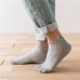 Mens Cotton Mesh Breathable Invisible Toe Socks Soft Low  Cut No Show Ankle Sock