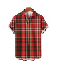 Classic Plaid Casual Short Sleeve Shirt