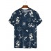 Printed Short Sleeve T-Shirt with Nautical Stencil