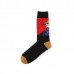 Mens Funny Cotton Breathable Non  Slip Slipper Socks Deodorization Abstract Painting Stockings