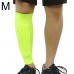 Football Anti  collision Leggings Outdoor Basketball Riding Mountaineering Ankle Protect Calf Socks Gear Protecter  Fluorescent Green Size  M