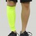 Football Anti  collision Leggings Outdoor Basketball Riding Mountaineering Ankle Protect Calf Socks Gear Protecter  Fluorescent Green Size  M