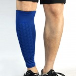 Football Anti  collision Leggings Outdoor Basketball Riding Mountaineering Ankle Protect Calf Socks Gear Protecter  Blue Size  M