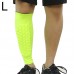 Football Anti  collision Leggings Outdoor Basketball Riding Mountaineering Ankle Protect Calf Socks Gear Protecter  Fluorescent Green Size  L