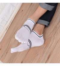 Men Summer Cotton Causal Short Socks Deodorant Sweat Five Toe Socks