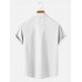 Men's Simple Contrast Color Short Sleeve Shirt