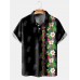 Hibiscus Pineapple Breathable Comfort Short Sleeve Polo Shirt