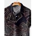 Rose Gold and Black Monster Short Sleeve Polo Shirt