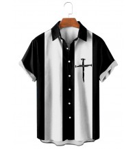 Prayer Cross Basic Short Sleeve Shirt